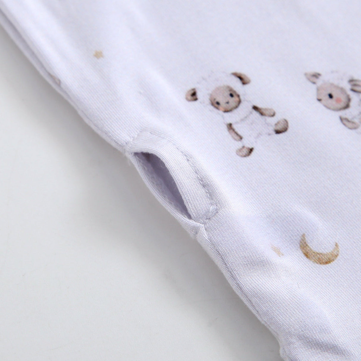 Little Lamb Zippered Baby Romper