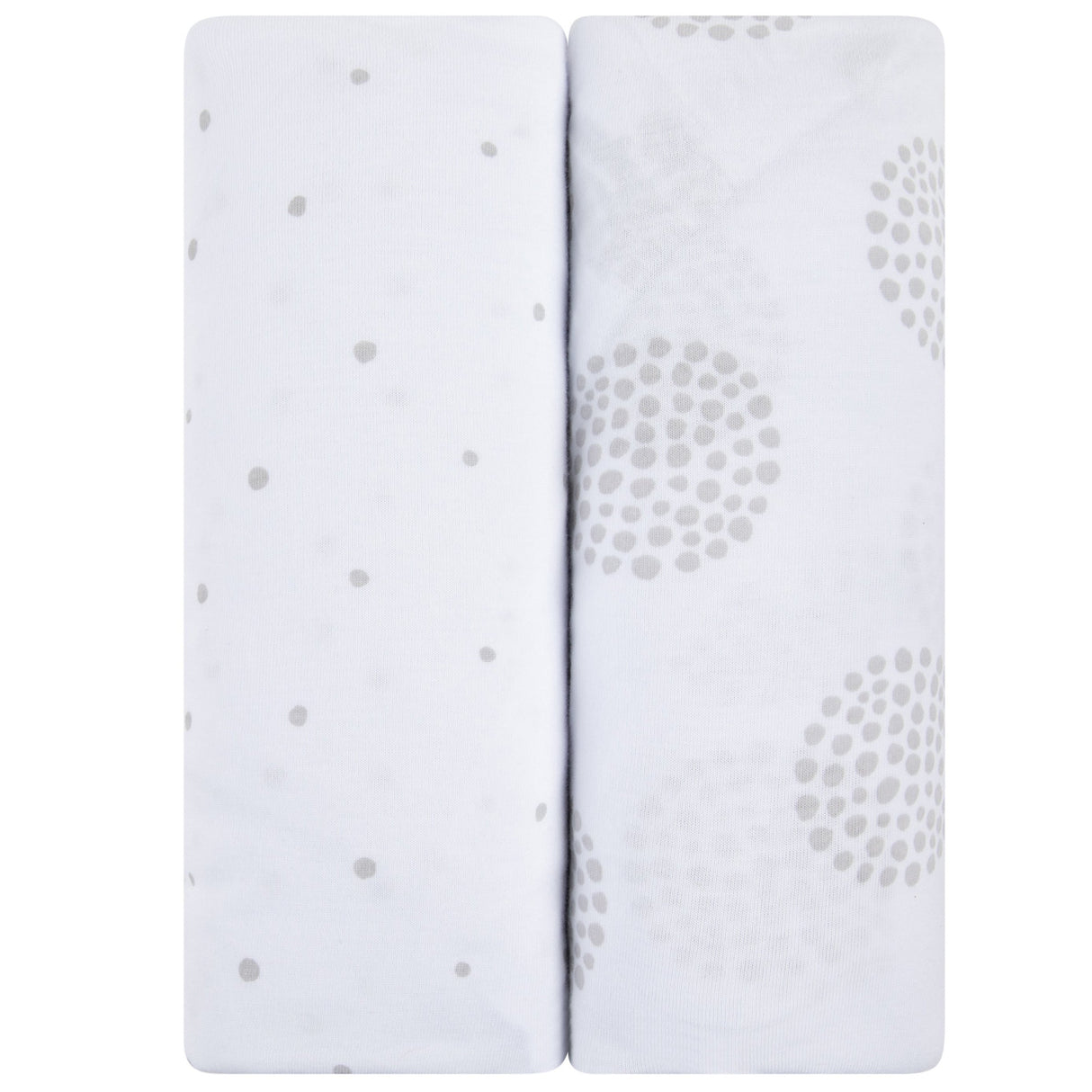 Crib Sheet Set - Grey Dottie - HoneyBug