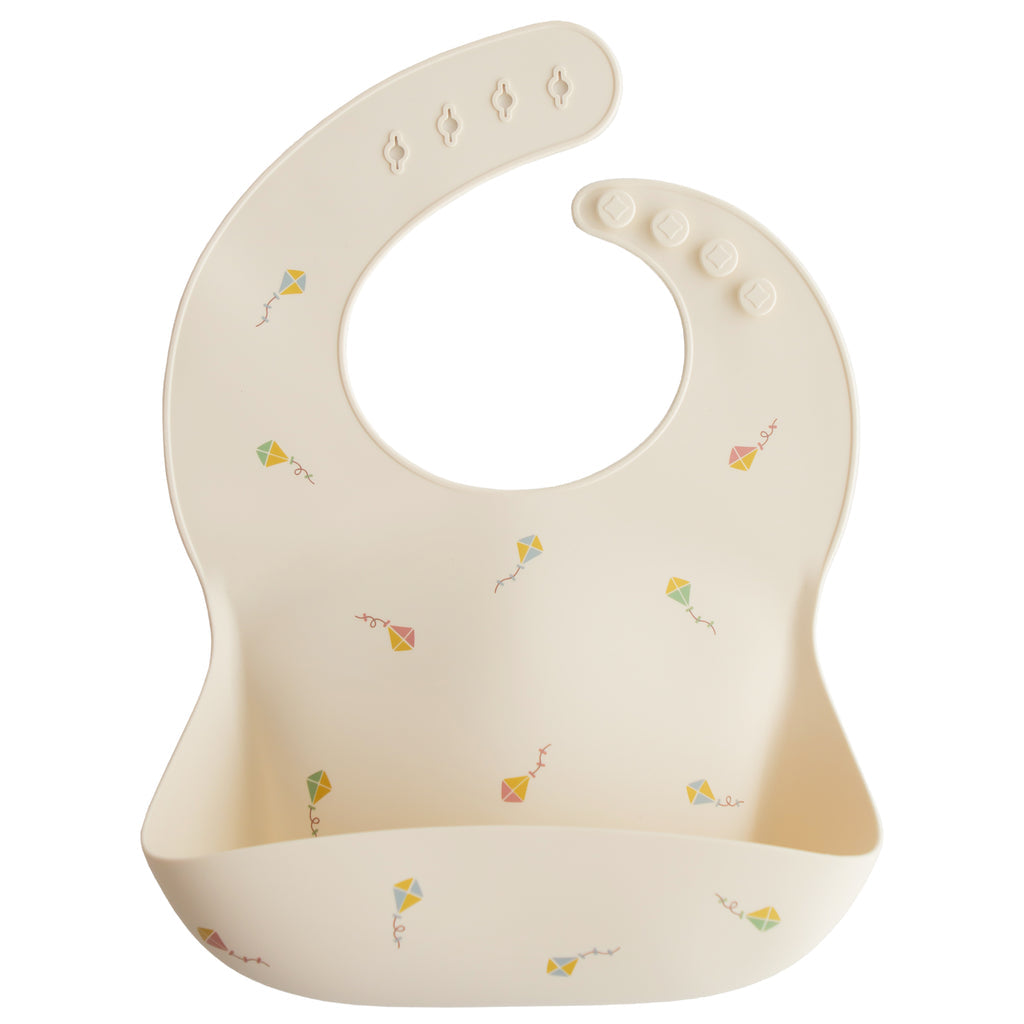 Silicone Baby Bib - Kites - HoneyBug