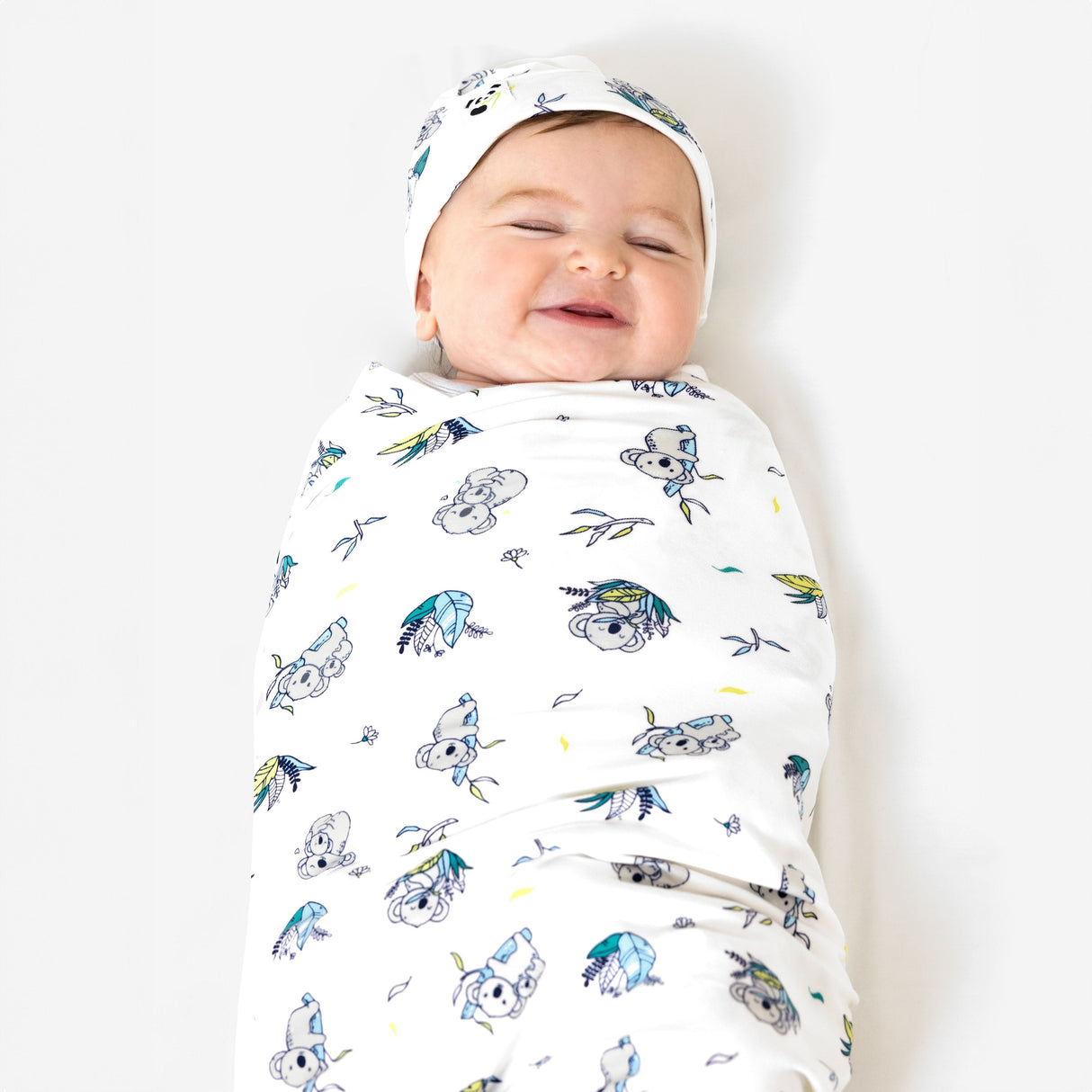 Bamboo Swaddle & Beanie Set - HoneyBug