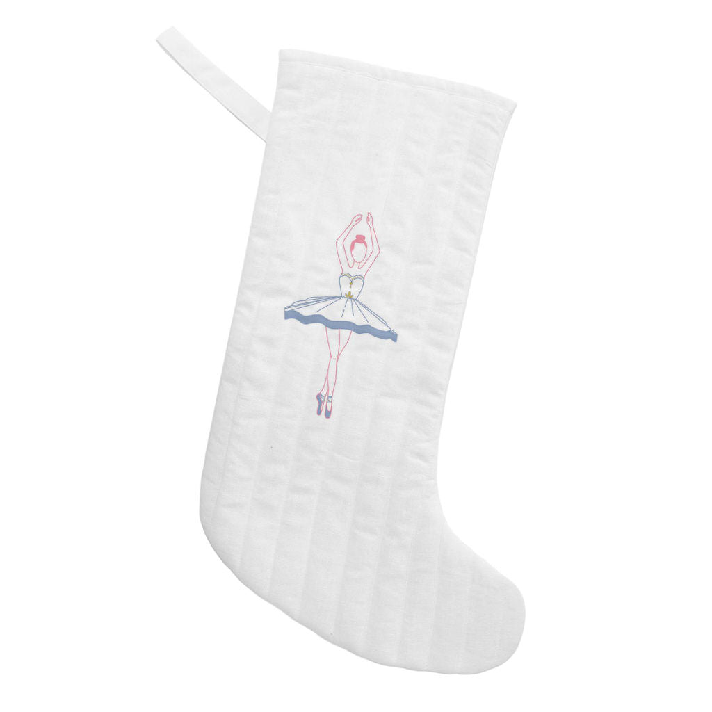 Monogrammed Ballerina Stocking - HoneyBug