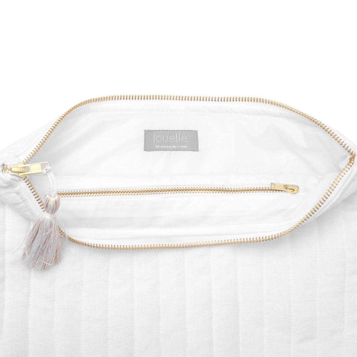 Linen Pouch | White Linen - HoneyBug