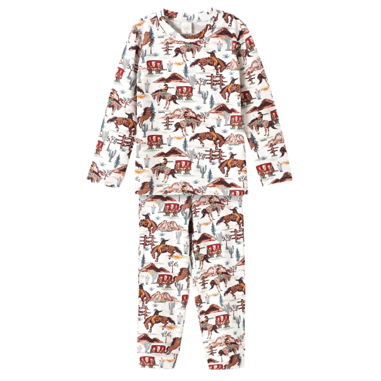Cowboy Kids Pajama Set – Western Spirit Bamboo Cotton - HoneyBug