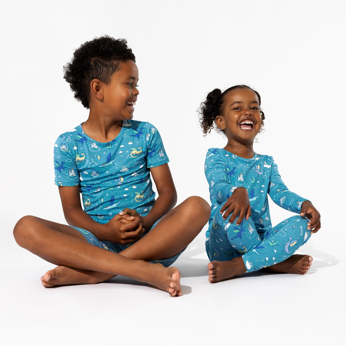 Dragon Dreams Bamboo Kids Pajama Short Set - HoneyBug
