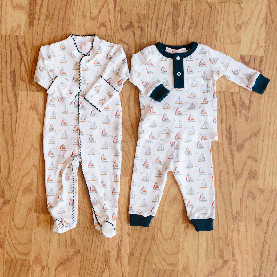 Sailboat Pajama Set - HoneyBug