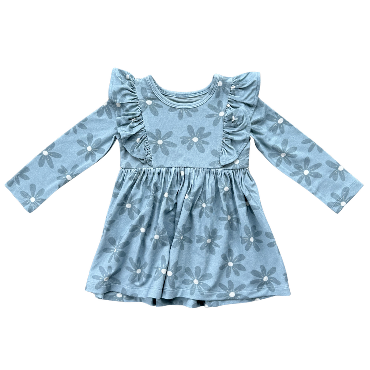 Long Sleeve Ruffle Dress - HoneyBug
