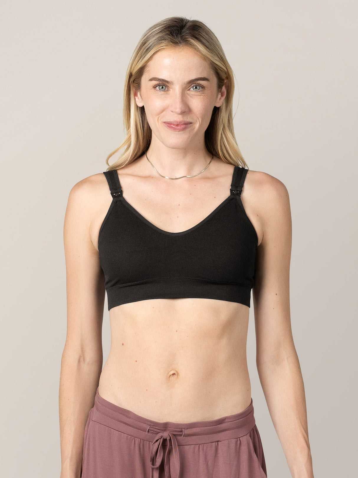 Mia Maternity & Nursing Lounge Bra | Black - HoneyBug