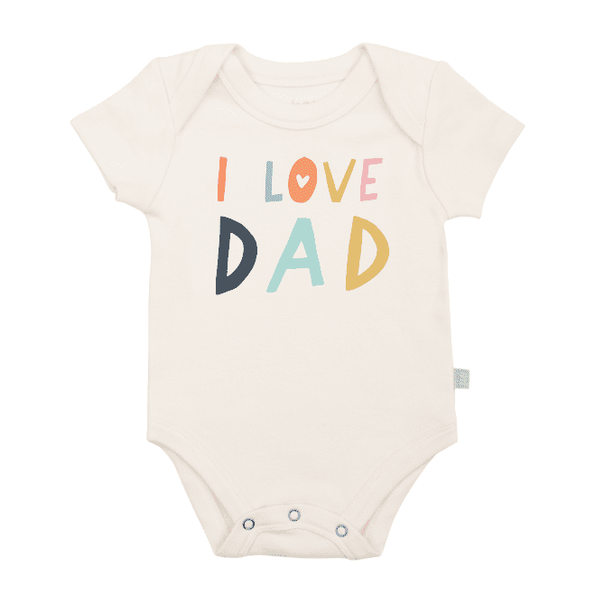 graphic bodysuit | love dad - HoneyBug