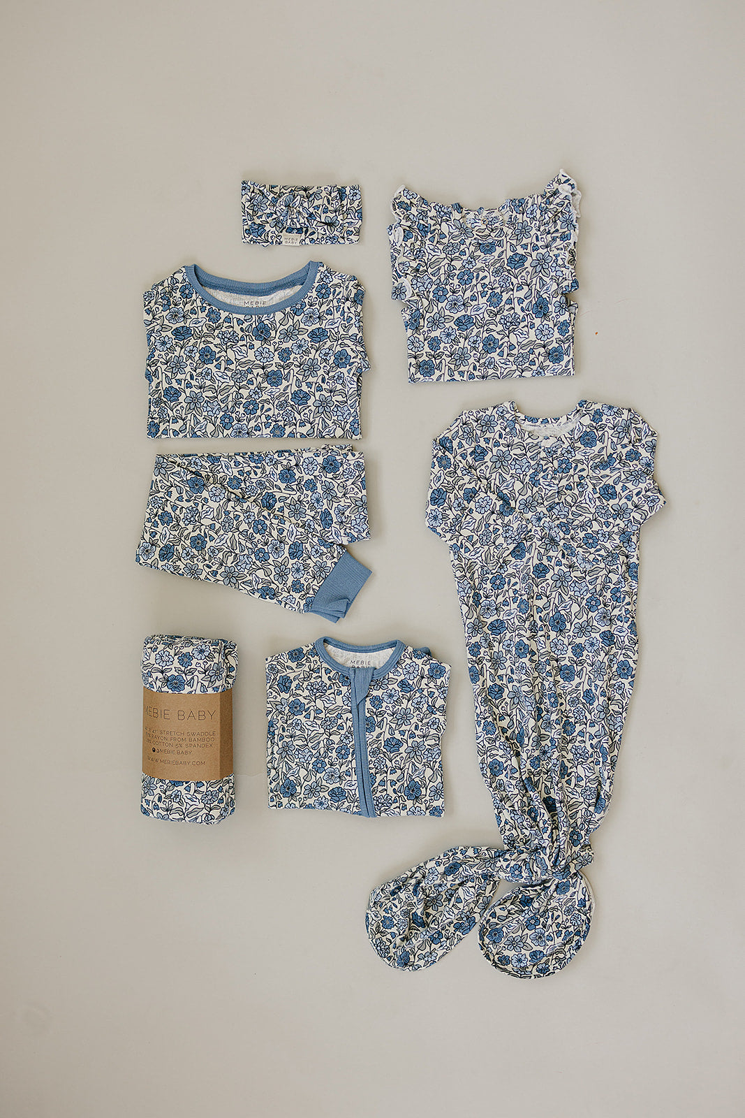 Bluebell Ruffle Sleeve Pointelle Bamboo Bodysuit - HoneyBug