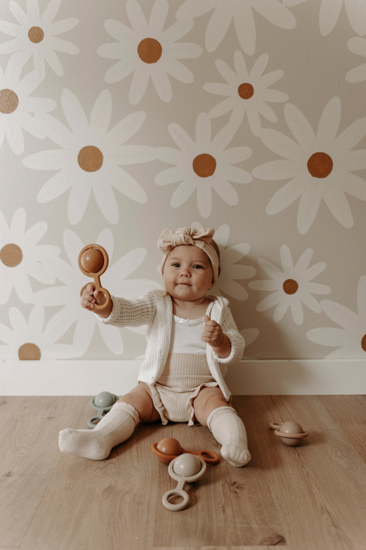 Rattle Toy - Ora | Peony - HoneyBug