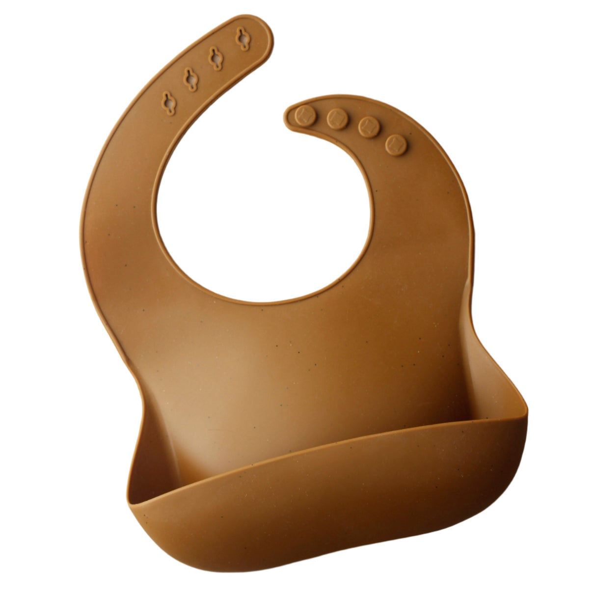 Silicone Baby Bib - Speckle Clay - HoneyBug