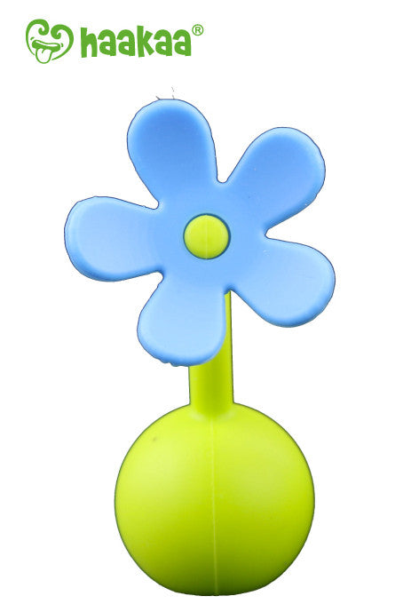 Haakaa Gen 2 Silicone Breast Pump with Suction Base 4 oz and Silicone Flower Stopper Set - HoneyBug