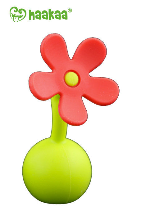 Haakaa Gen 1 Silicone Breast Pump 4 oz and Silicone Flower Stopper Set - HoneyBug