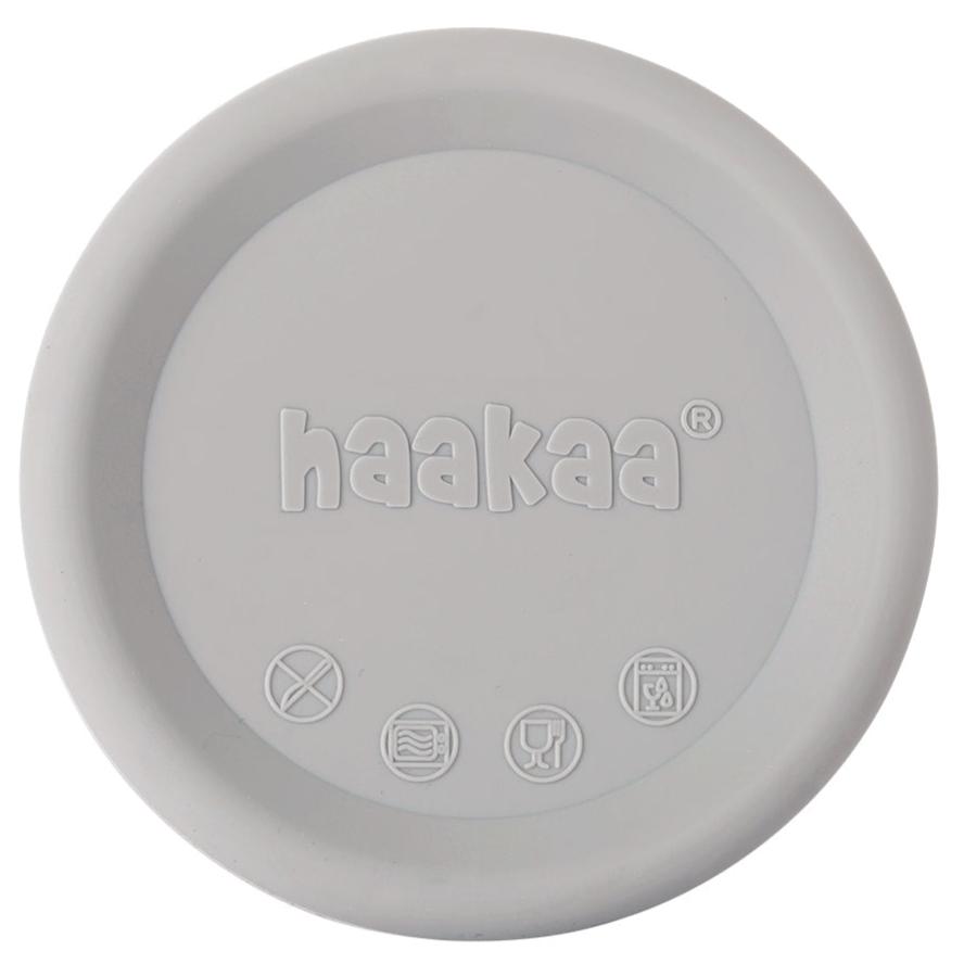 Haakaa Silicone Breast Pump Lid - Grey - HoneyBug