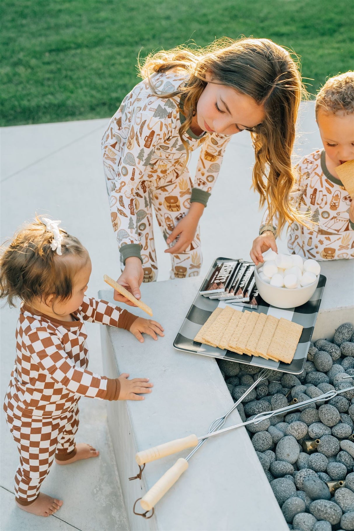 Camping Trip Ribbed Bamboo Cozy Set - HoneyBug