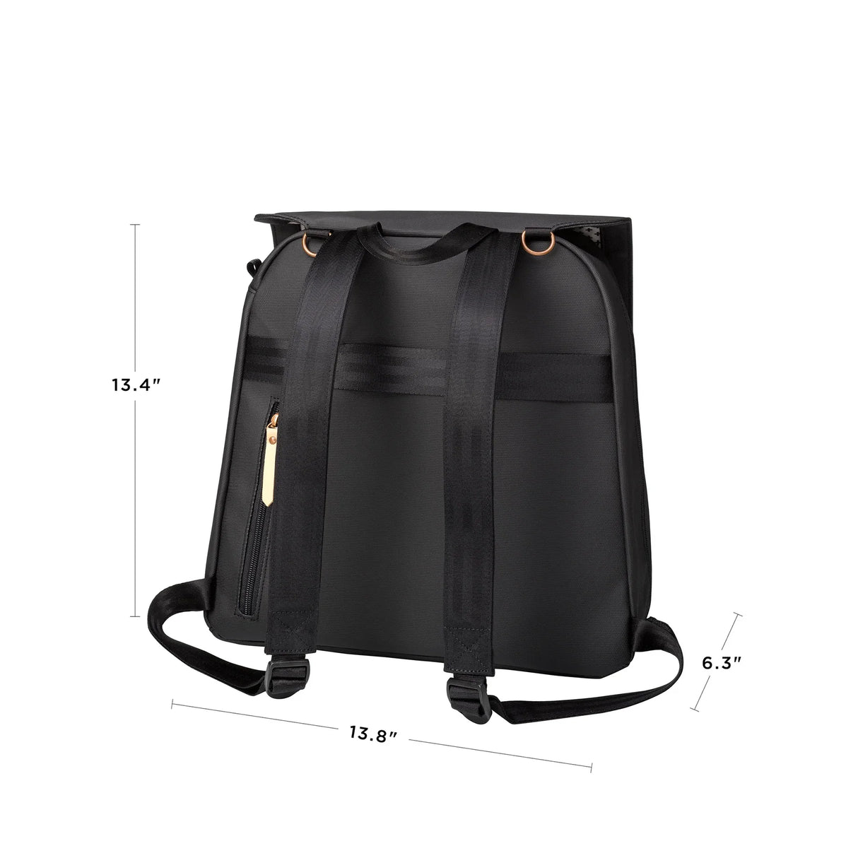 Meta Backpack - Black Matte Canvas - HoneyBug