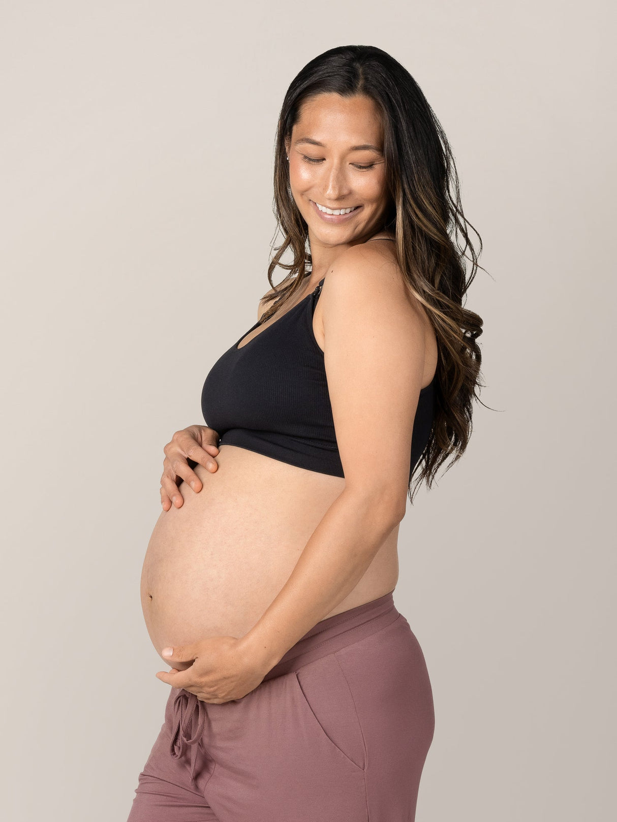 Mia Maternity & Nursing Lounge Bra | Black - HoneyBug