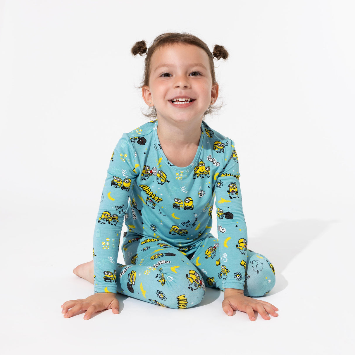 Minions Bello Banana Bamboo Kids Pajamas - HoneyBug