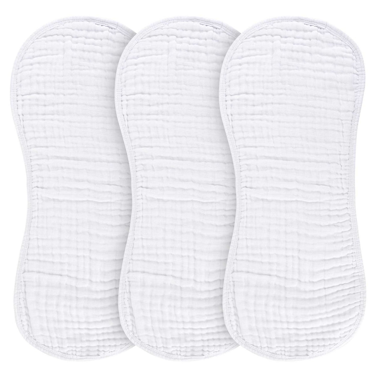 Muslin Burp Cloth - Solid White - HoneyBug