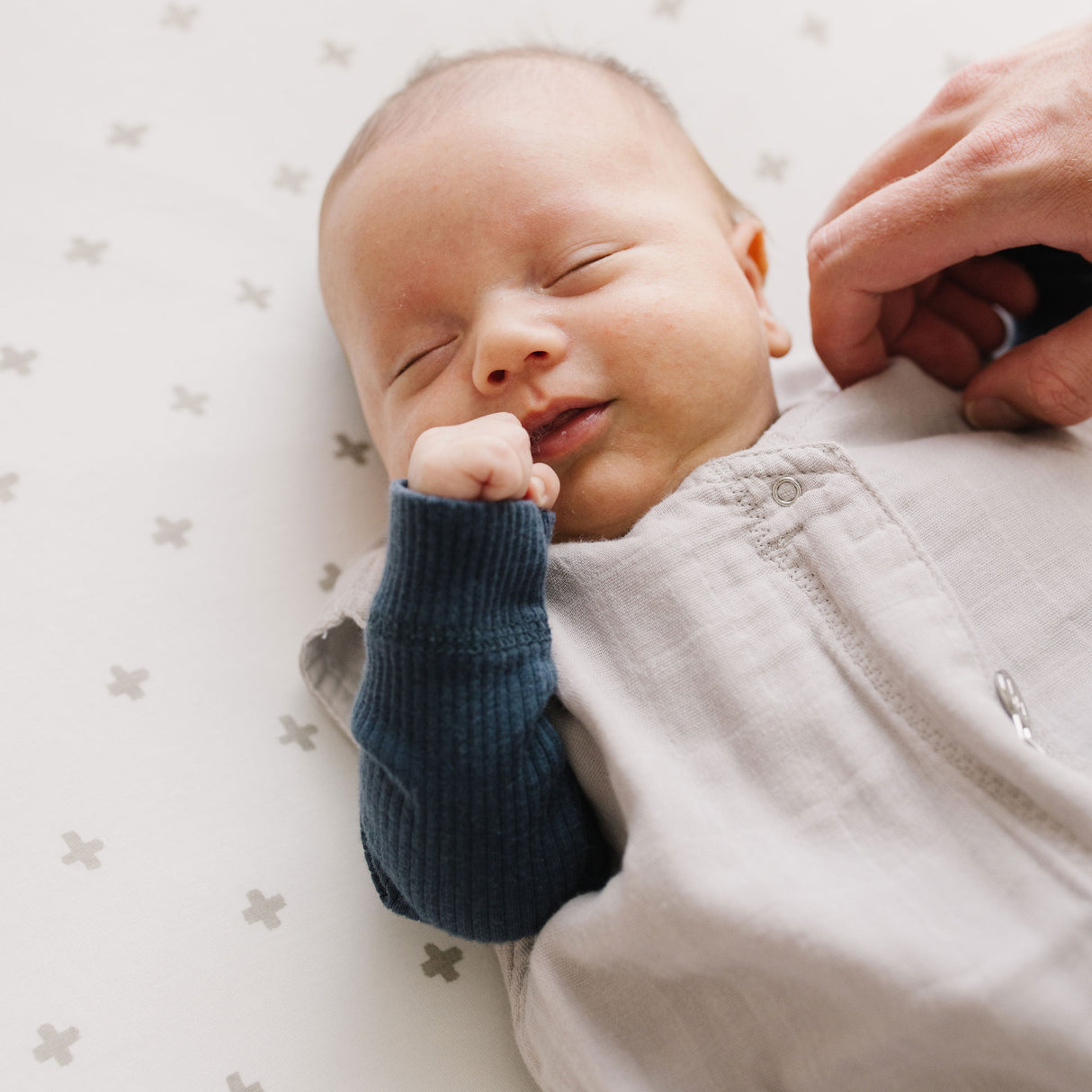 Cotton Muslin Sleep Bag - Porpoise - HoneyBug