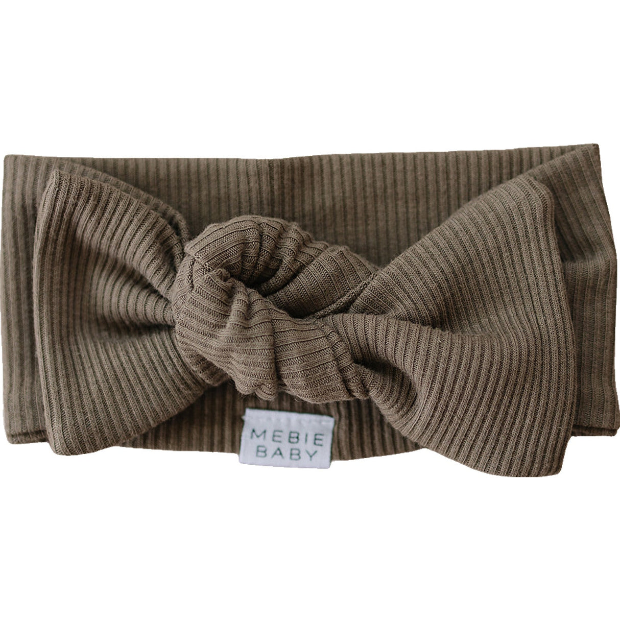 Cocoa Organic Cotton Ribbed Head Wrap - HoneyBug