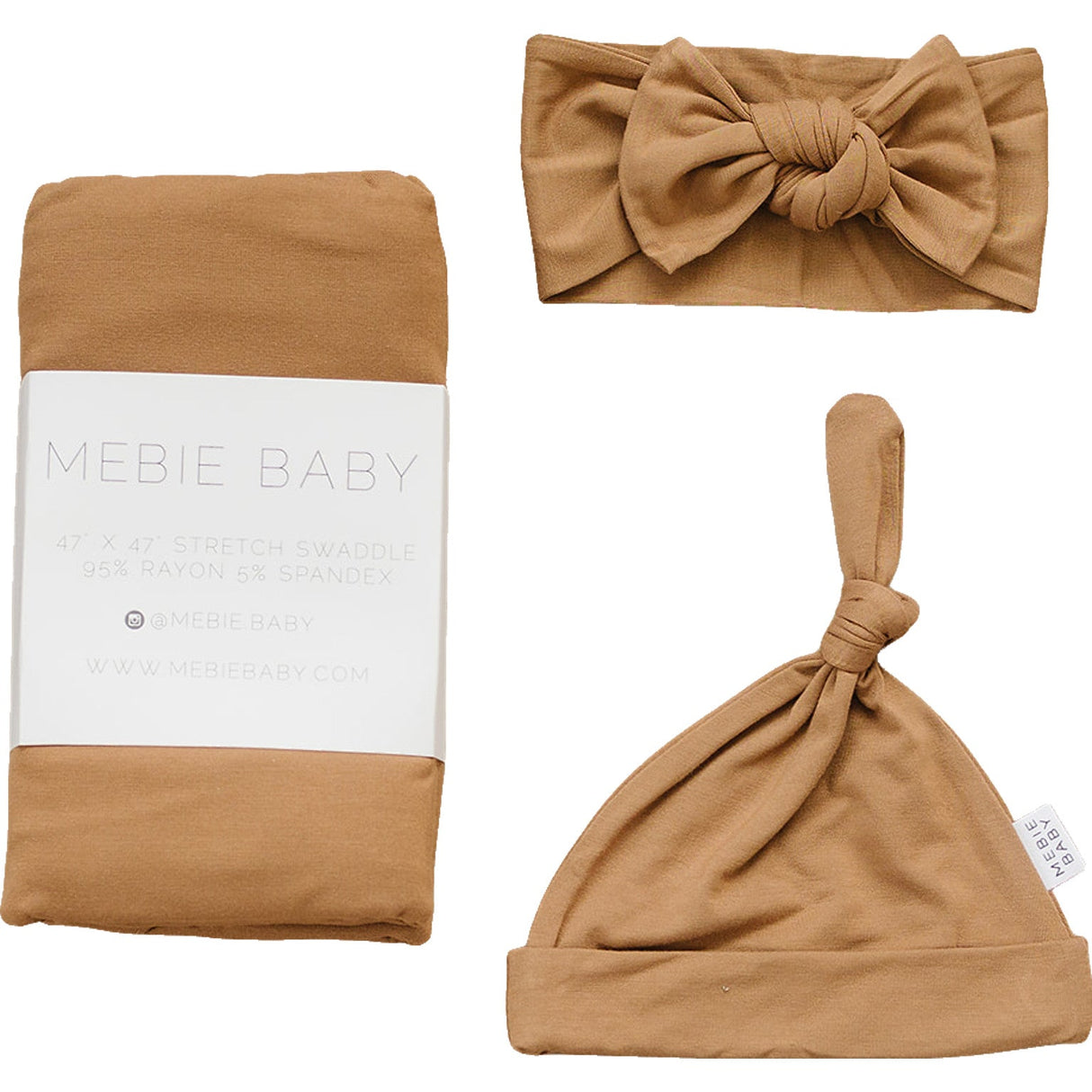 Mustard Bamboo Hat OR Head Wrap Set - HoneyBug