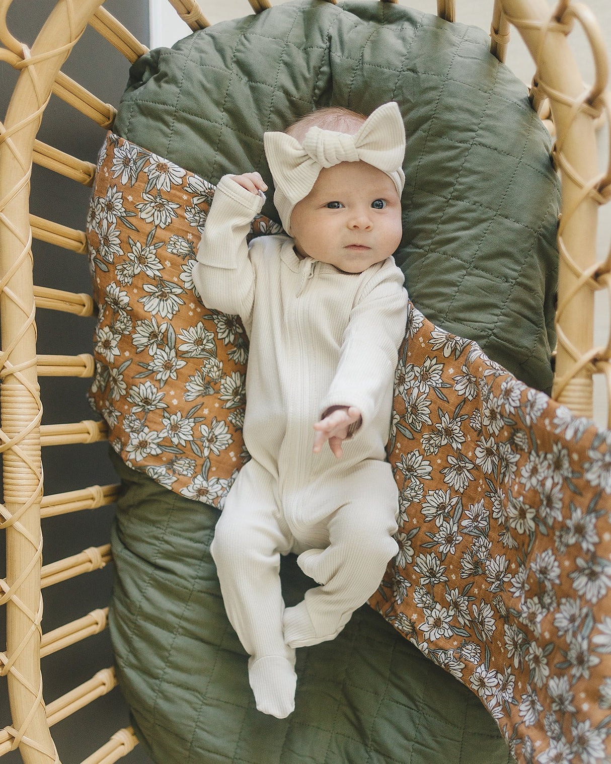 Magnolia Muslin Swaddle Blanket - HoneyBug