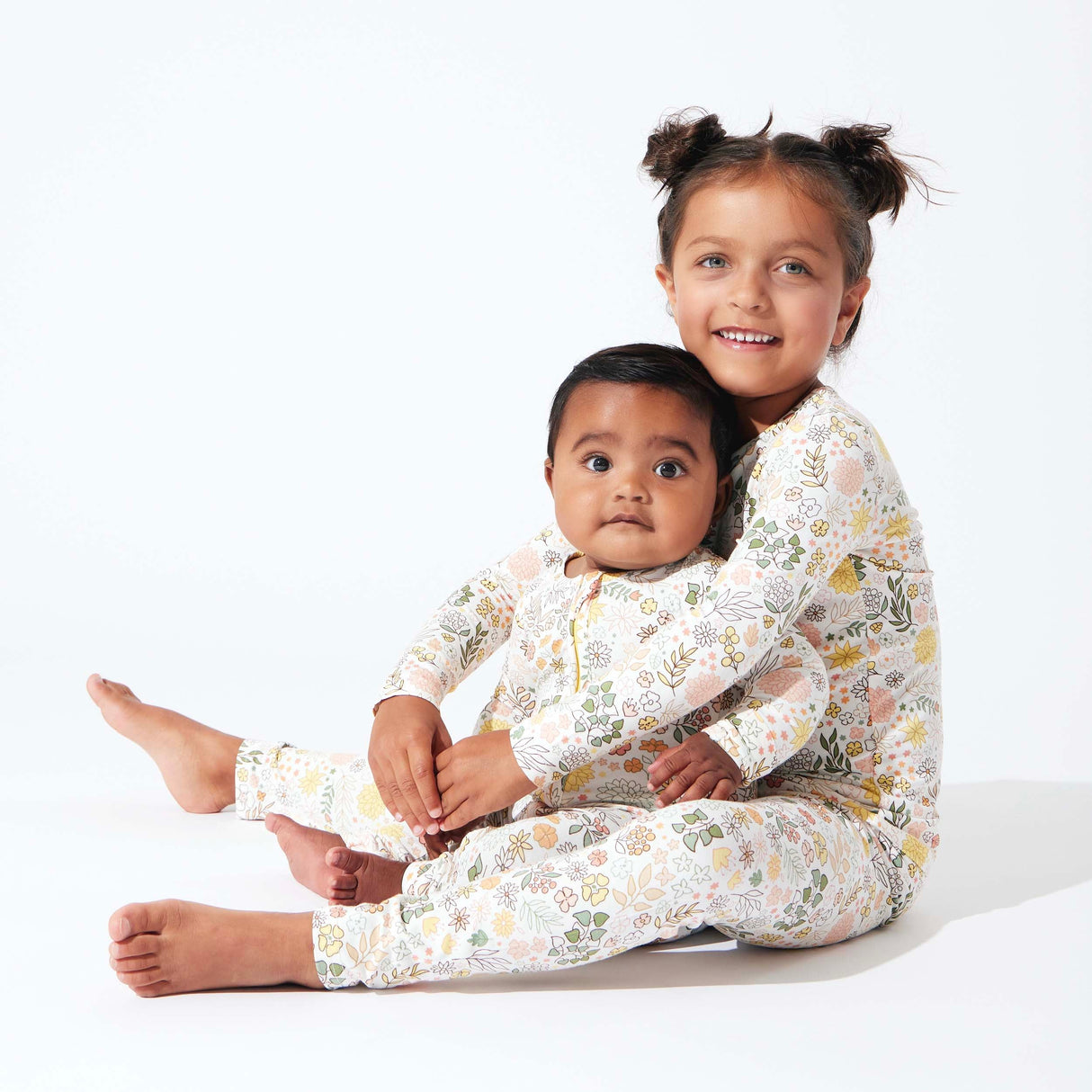 Fall Floral Bamboo Kids Pajamas - HoneyBug