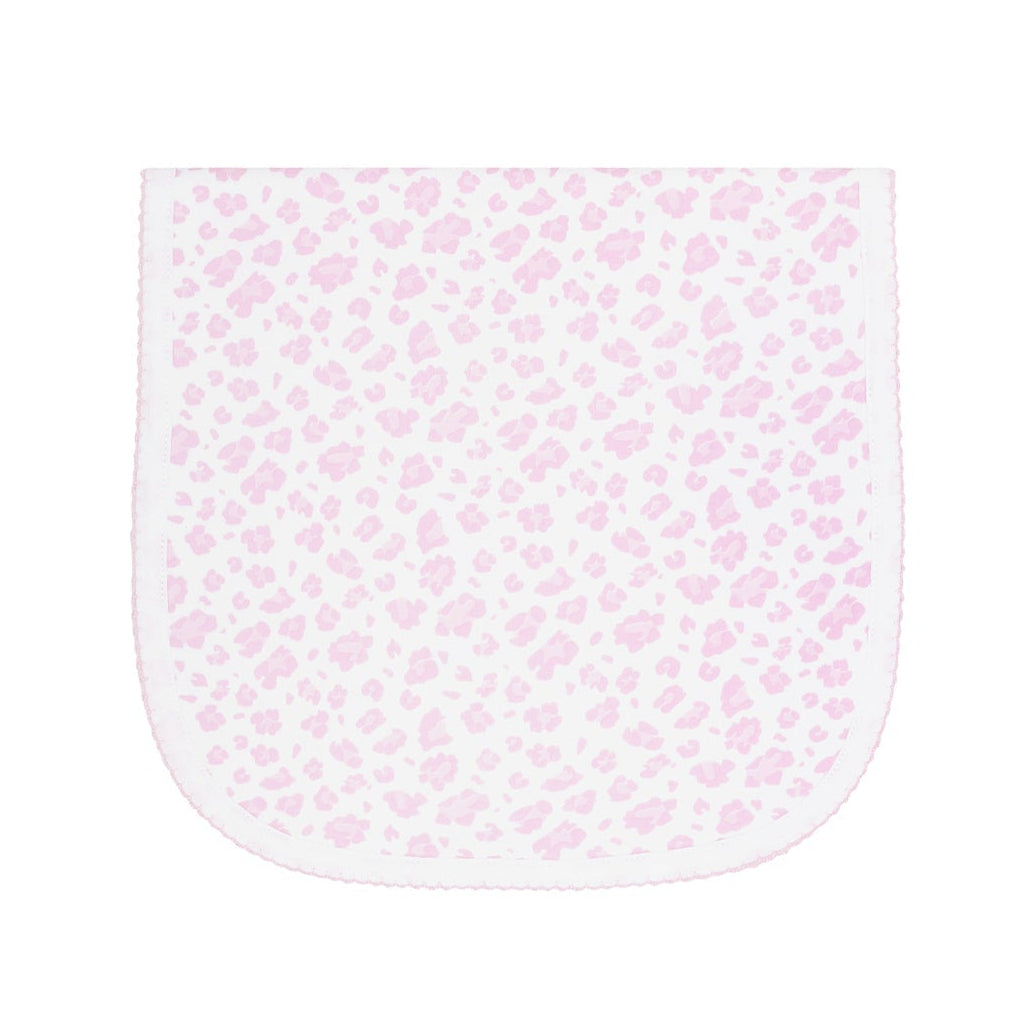 Pink Cheetah Print Burp Cloth