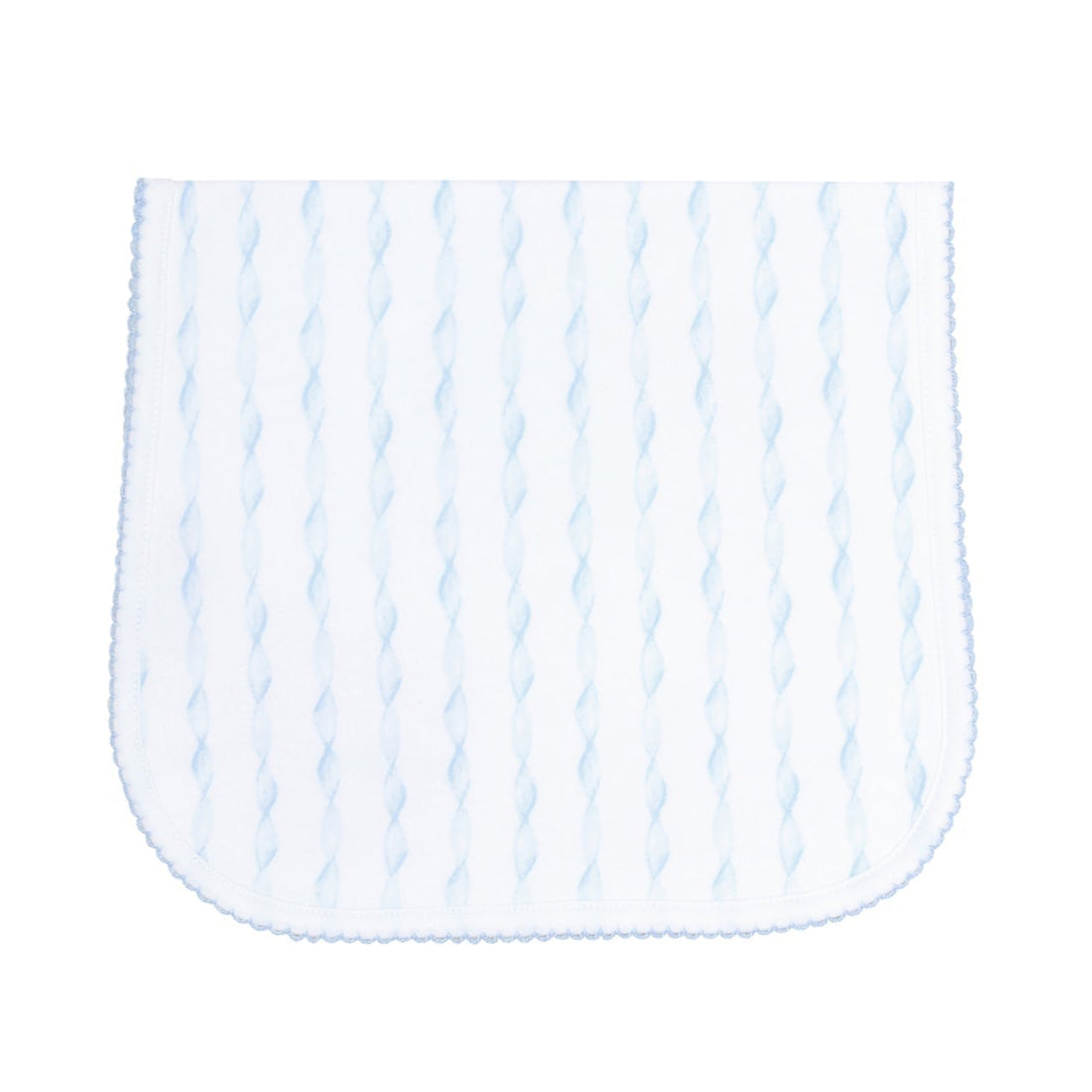 Blue Twirls Burp Cloth - HoneyBug