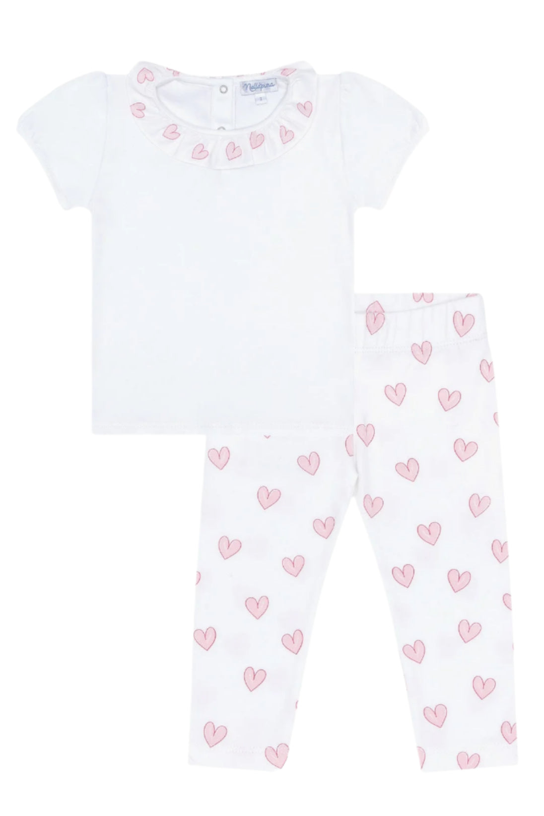 Pink Heart Tee-Leggings Set - HoneyBug
