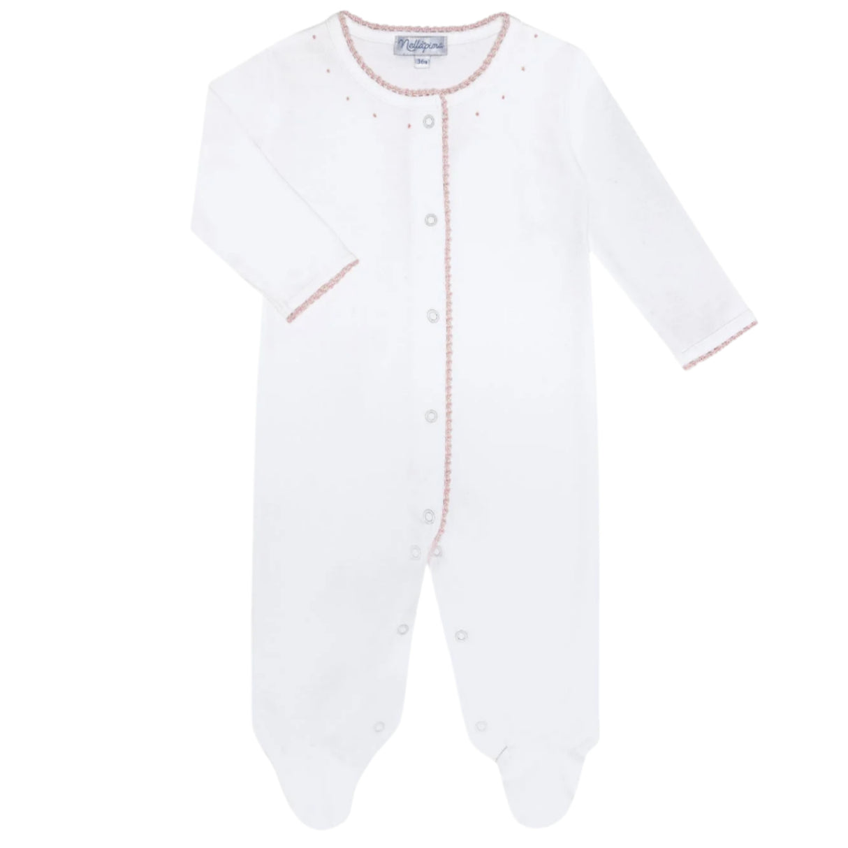 Pink Crochet Footie - HoneyBug