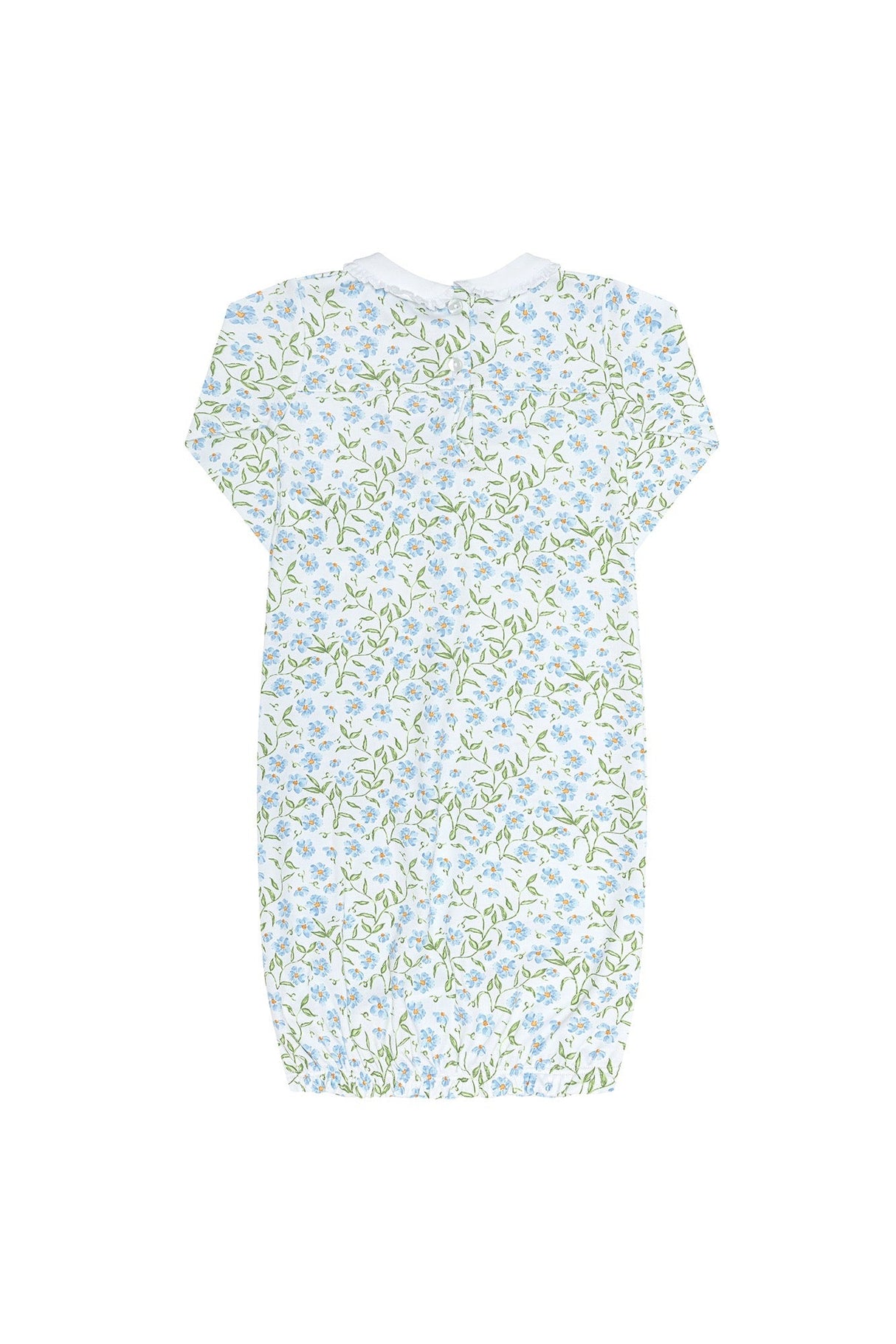 Blue Vines Print Gown - HoneyBug