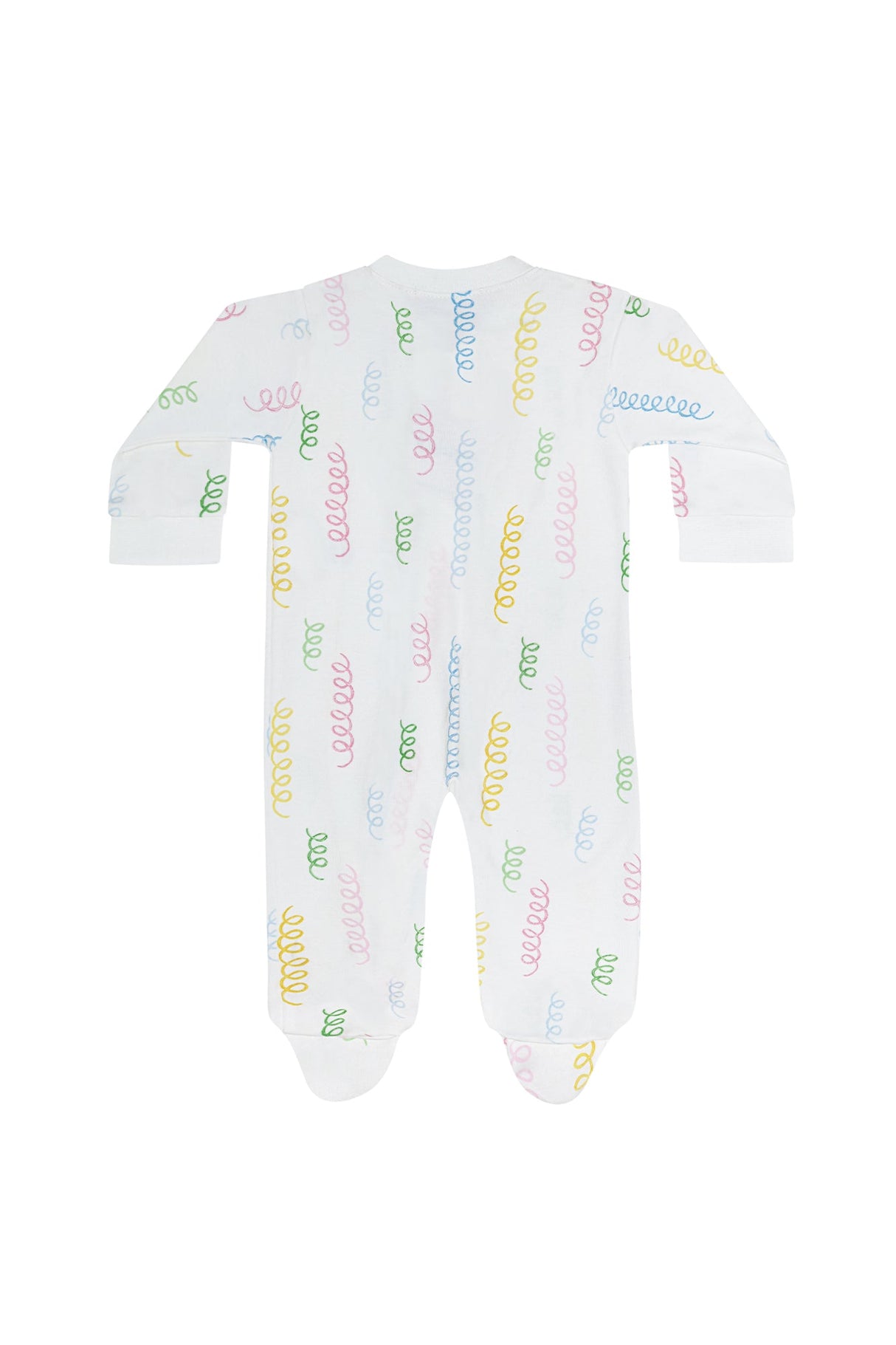 Spirals Print Zipper Footie - HoneyBug