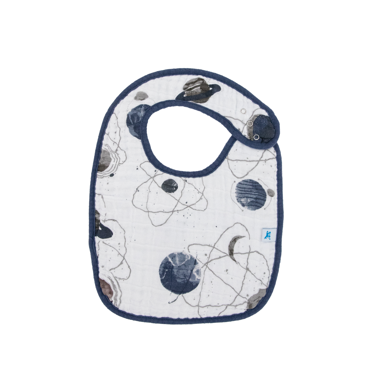 Cotton Muslin Classic Bib 3 Pack - Planetary - HoneyBug