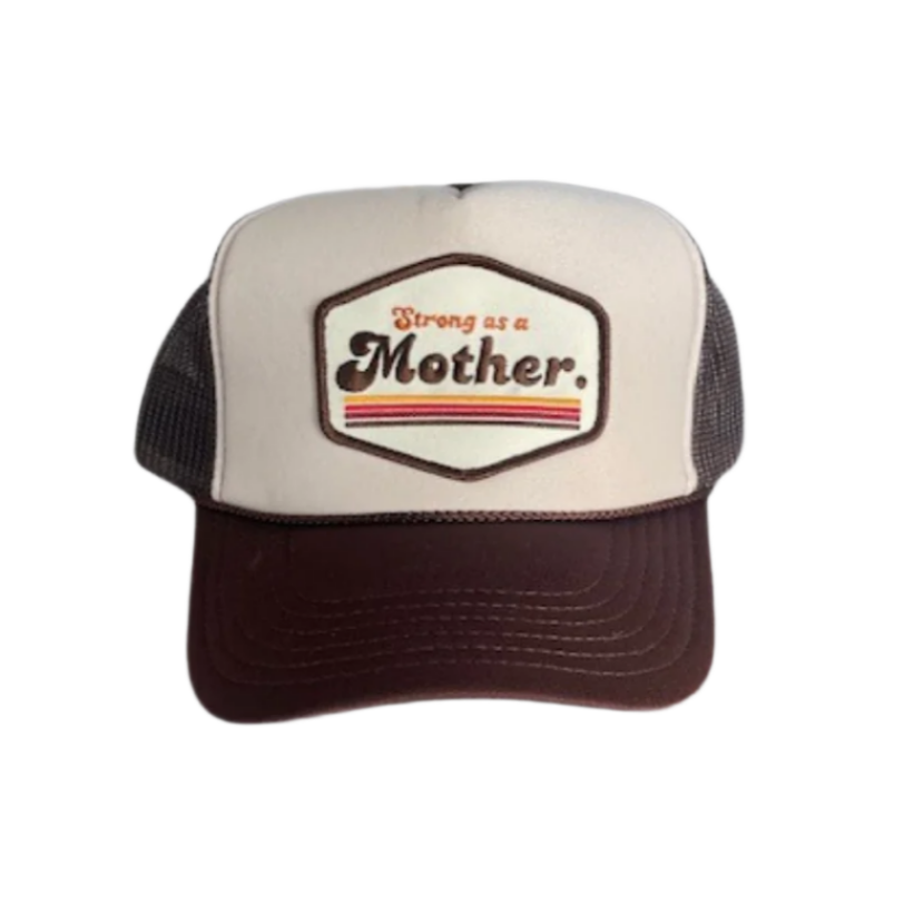 RETRO MOTHER. Patch hat - Brown + Tan - HoneyBug