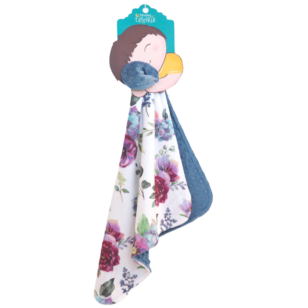 Mini Minky - Blue Floral - HoneyBug