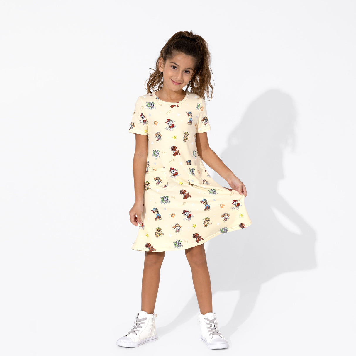 PAW Patrol: Classic Bamboo Terry Daywear Girls' Short Sleeve Dress - HoneyBug