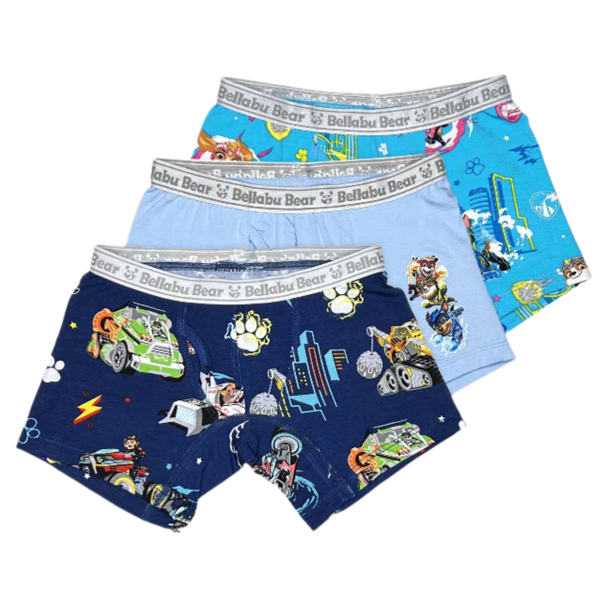 PAW Patrol Bamboo Boy's Boxer Brief - The Mighty Movie 3-Pack - HoneyBug