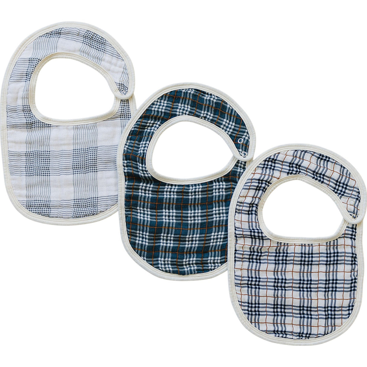 Vintage Plaid Classic Muslin Bib - HoneyBug