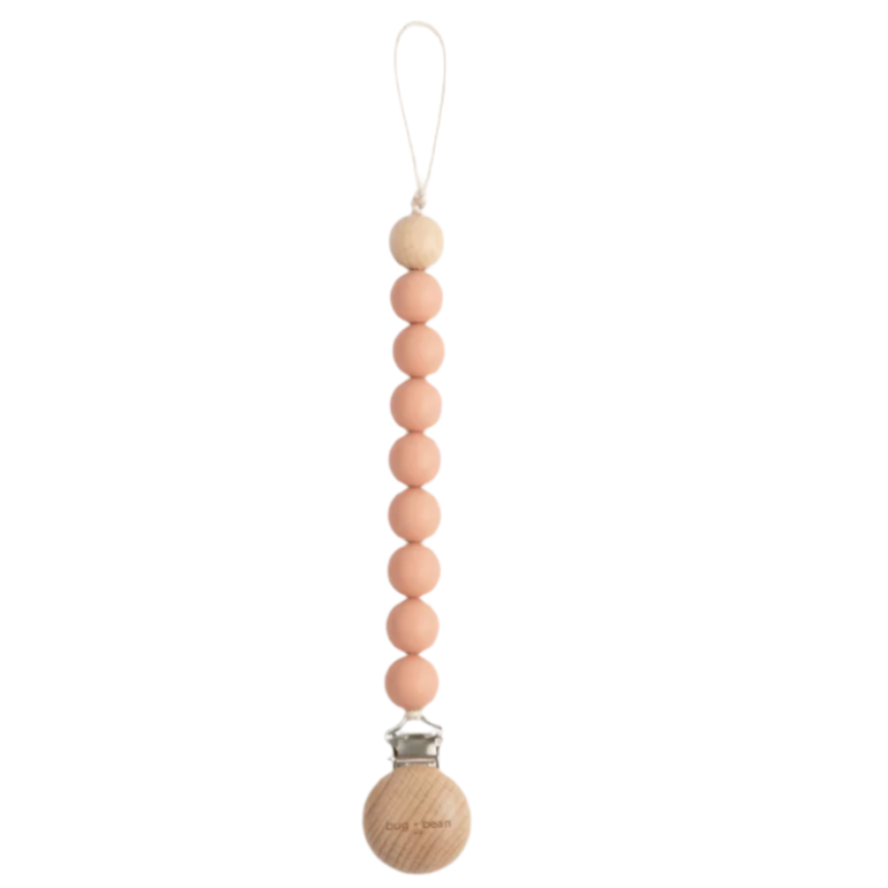 Pacifier Clip - Muted Clay - HoneyBug