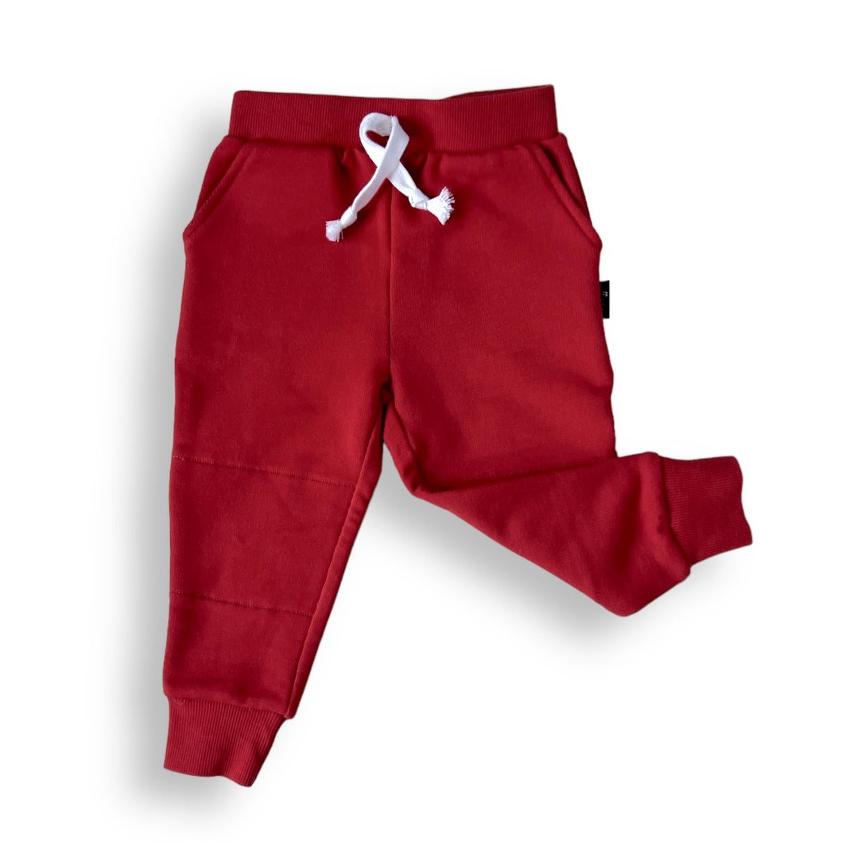 JOGGERS- Red Bamboo French Terry - HoneyBug