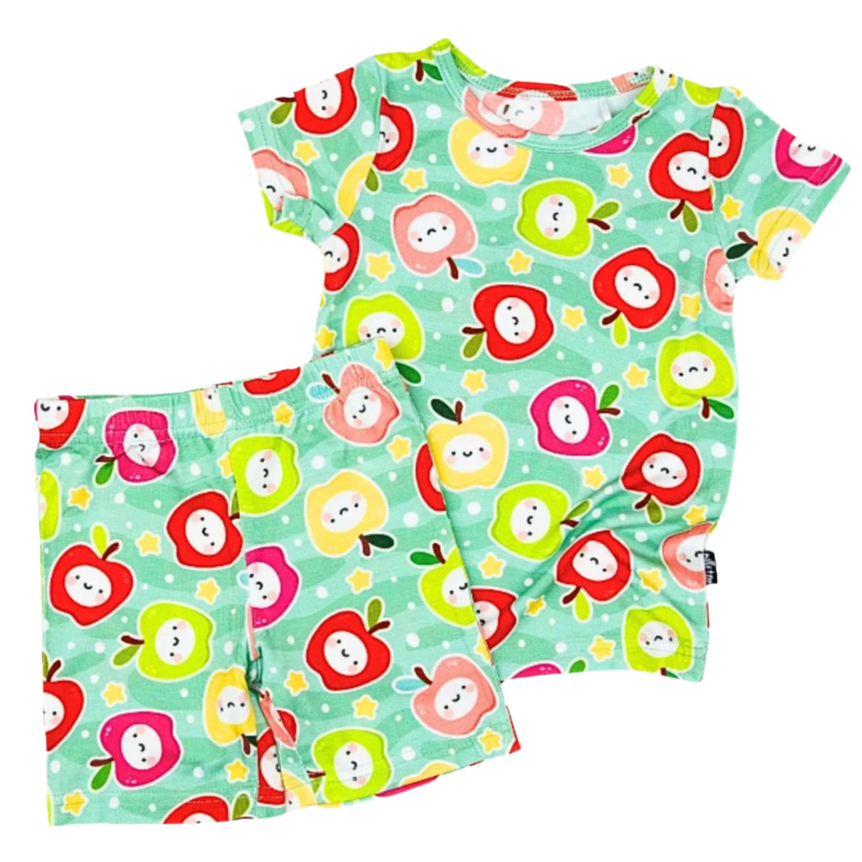 TWO PIECE SHORTIE SET- Kawaii Apple - HoneyBug