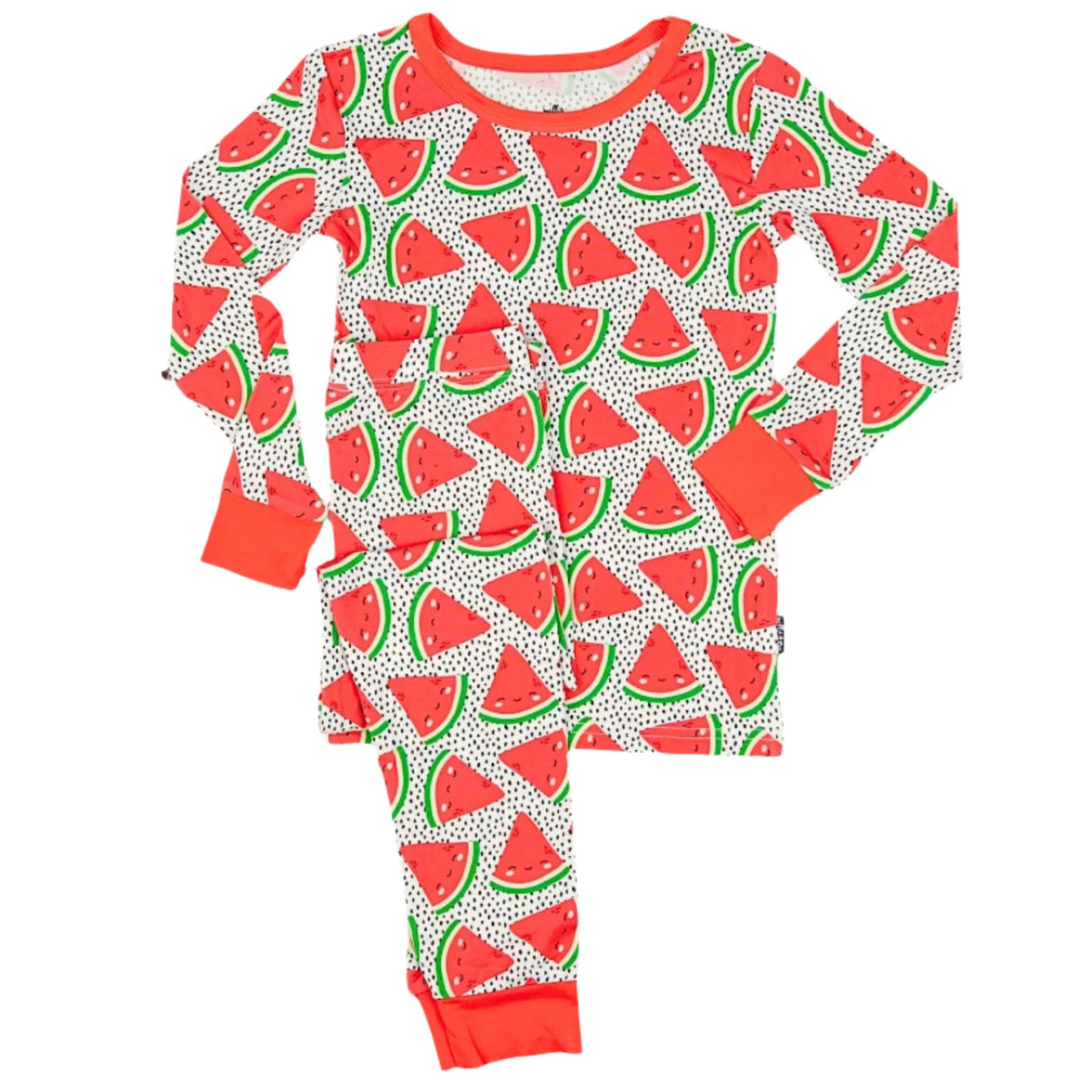 LONG SLEEVE 2 PIECE SETS- Kawaii Watermelon - HoneyBug