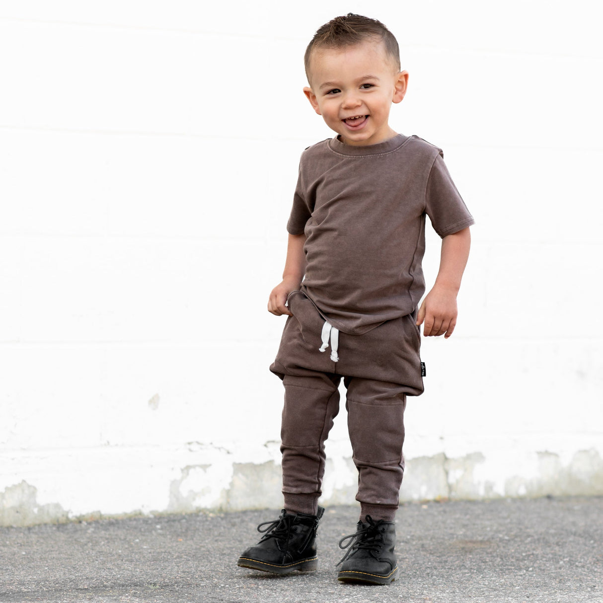 JOGGERS- Bark Snow Wash French Terry - HoneyBug