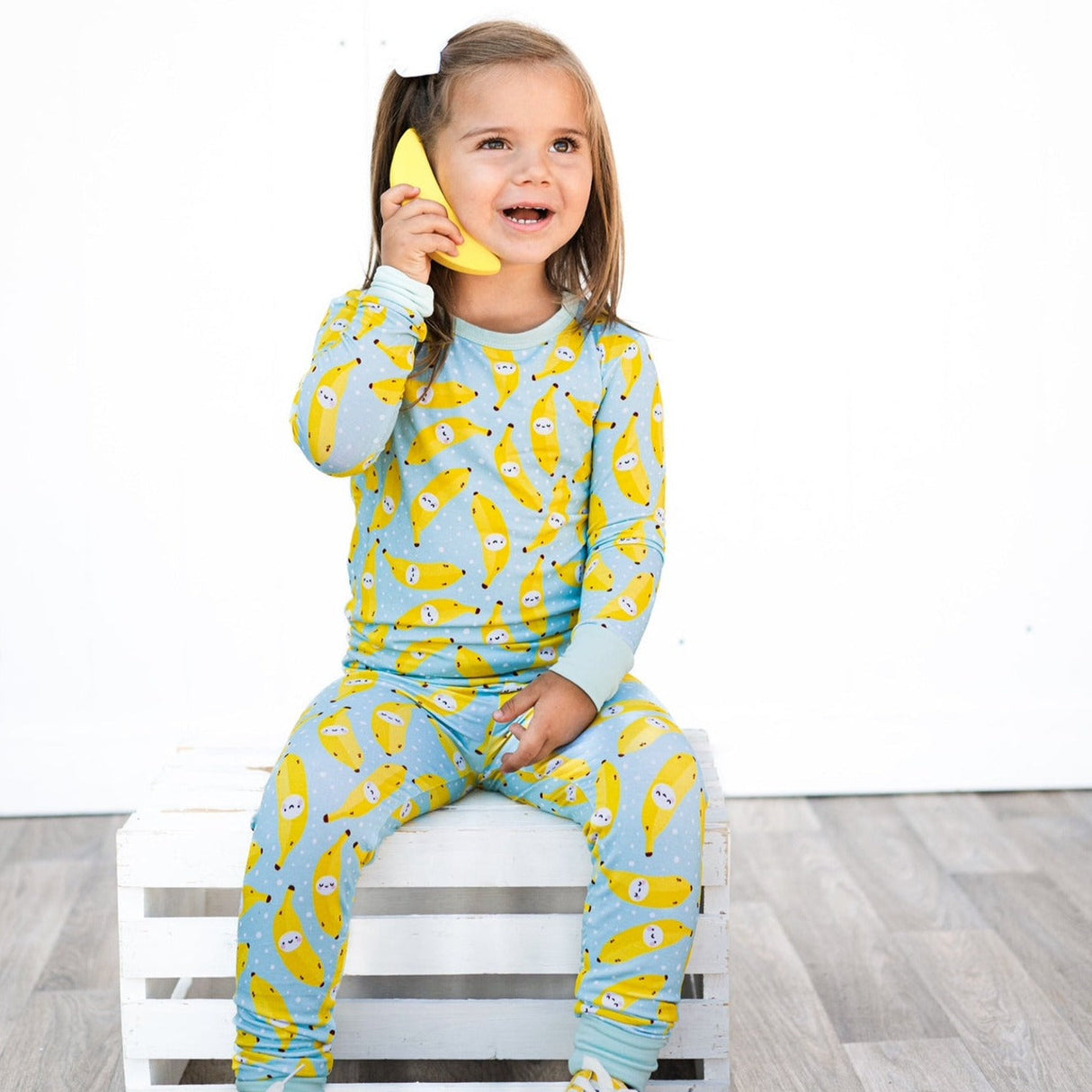 LONG SLEEVE 2 PIECE SETS- Kawaii Banana - HoneyBug