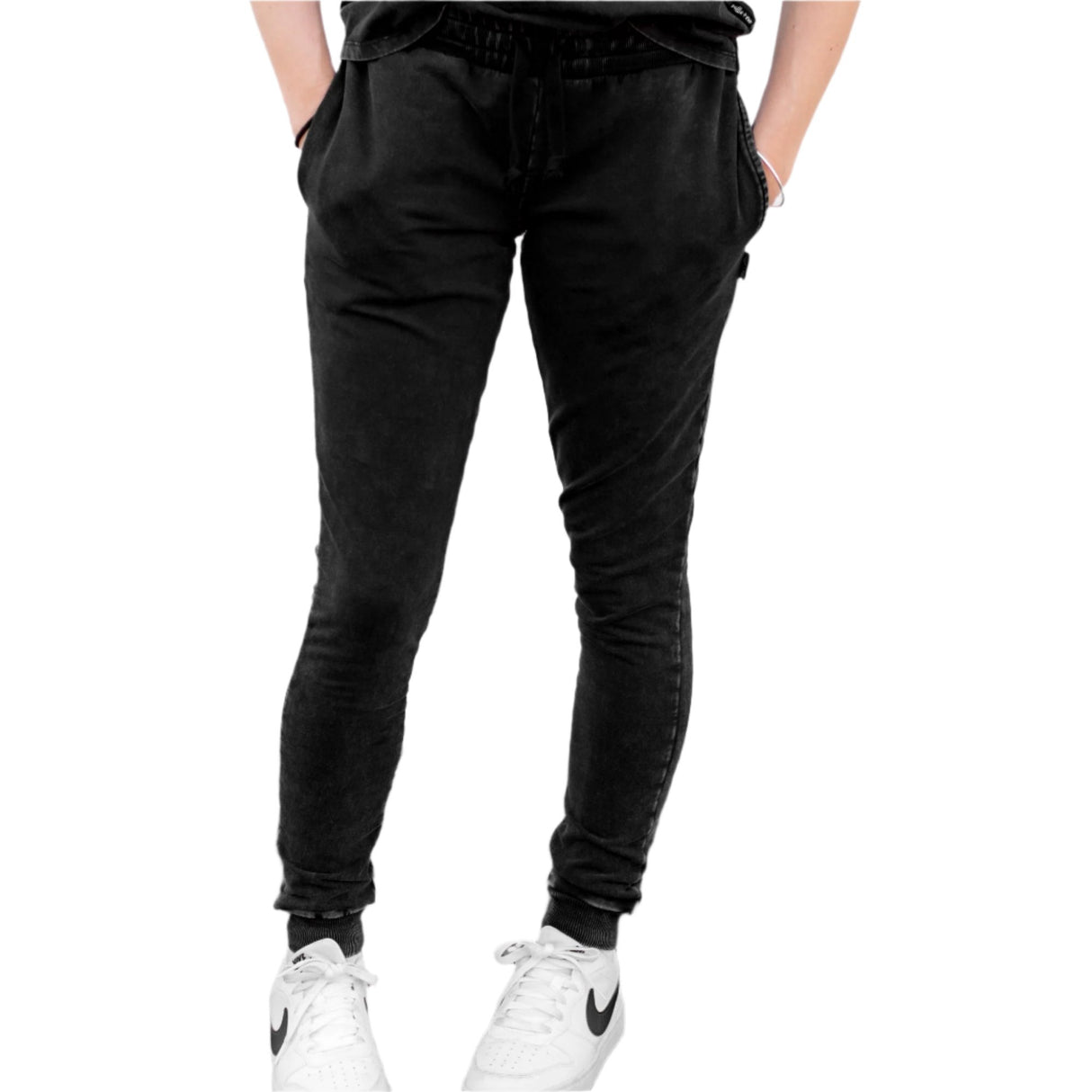 MAMA JOGGERS- Midnight Snow Wash - HoneyBug