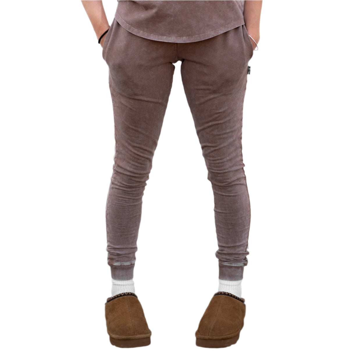 MAMA JOGGERS- Bark Snow Wash - HoneyBug