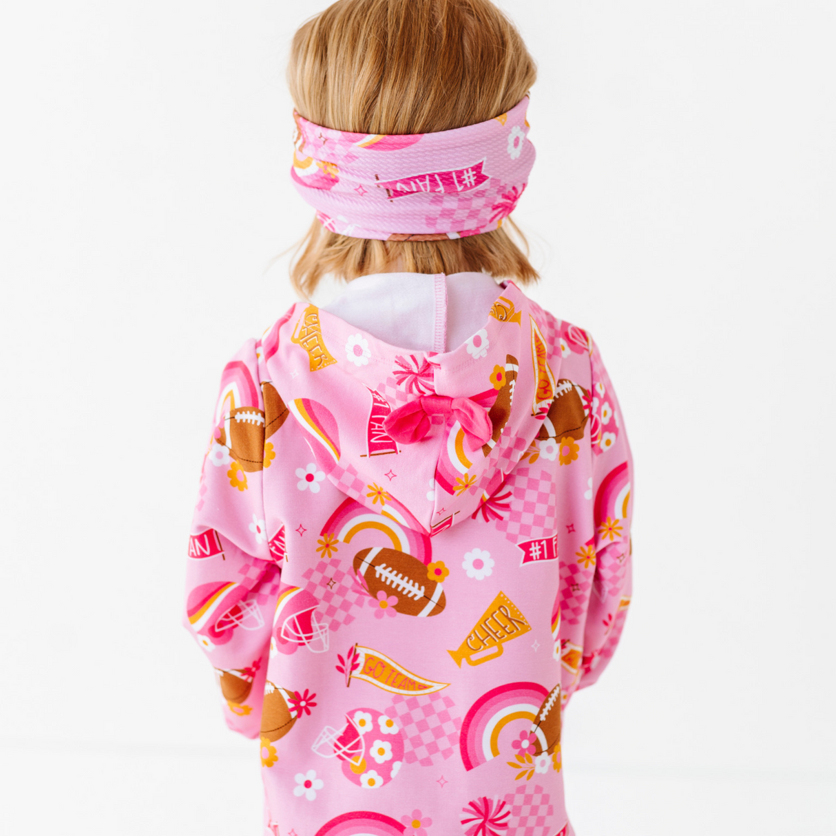 On Game Days We Wear Pink Biggie Bow - HoneyBug