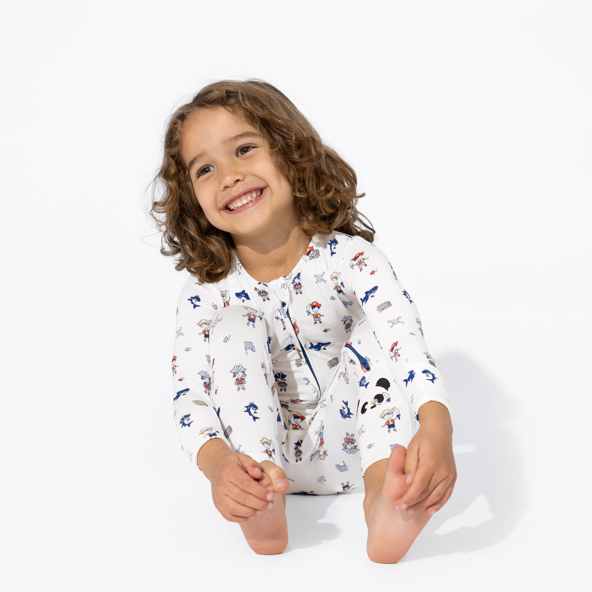 Pirate Bamboo Convertible Footie - HoneyBug